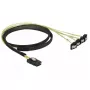 Vidinis kabelis DeLOCK 85687 1 m Mini SAS SFF-8087 į 4 SATA