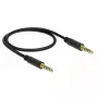 Garso kabelis DeLOCK 85790 0,5 m 4,4 mm juodas