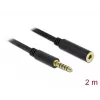 Garso ilginimo laidas DeLOCK 85797 2 m 4,4 mm juodas