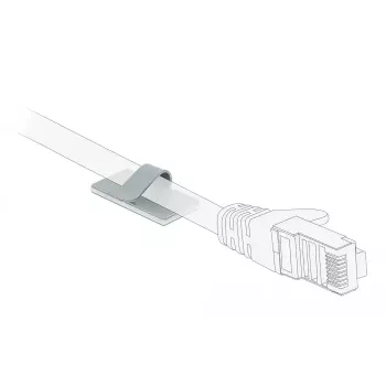 Kabelių laikiklis DeLOCK 60184 satino plieno 10 vnt.