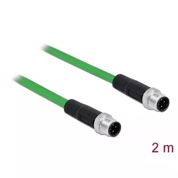 Tinklo kabelis DeLOCK 85918 RJ45 DIN EN 60811-C2-1 2m Juodas