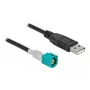 Kabelis HSD Z (vyriškas) į USB 2.0 Type-A (vyriškas) 0,5 m DeLOCK