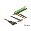DeLOCK Riser PCI Express x1 į x16 su lanksčiu kabeliu 80 cm
