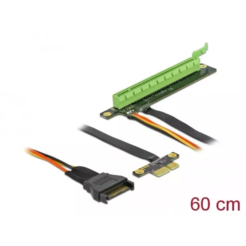 DeLOCK Riser PCI Express x1 į x16 su lanksčiu kabeliu 80 cm