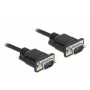 Serijinis kabelis DeLOCK 86577 Juodas 10 m RS-232 Sub-D9