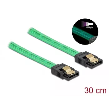 SATA kabelis DeLOCK 82064 0,3 m SATA 7 kontaktų žalias
