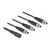 Kabelio skirstytuvas DeLOCK 86588 5,5 x 2,1 mm 1x lizdas į 4x kištukai prisukami