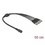 Kabelio skirstytuvas DeLOCK 86588 5,5 x 2,1 mm 1x lizdas į 4x kištukai prisukami