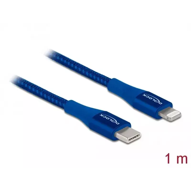 Duomenų ir įkrovimo kabelis USB Type-C į Lightning DeLOCK 85416