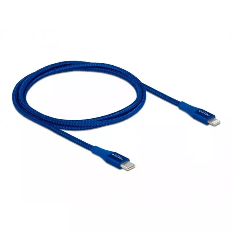 Duomenų ir įkrovimo kabelis USB Type-C į Lightning DeLOCK 85416