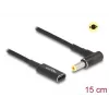 DeLOCK adapteris USB Type-C lizdas į 5,5 x 2,5 mm kištuką 90° kampu 15 cm