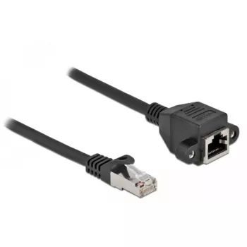 DeLOCK 87003 Cat.6A tinklo ilginimo laidas 3 m juodas