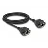 DeLOCK RJ50 ilginimo laidas moteriškas-moteriškas S/FTP 2 m juodas