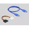 DeLOCK Riser Card PCI Express x1 į PCI 32 bitų lizdą 60 cm kabelis