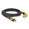 HDMI kabelis DeLOCK 86990 3 m HDMI A tipo standartinis juodas geltonas