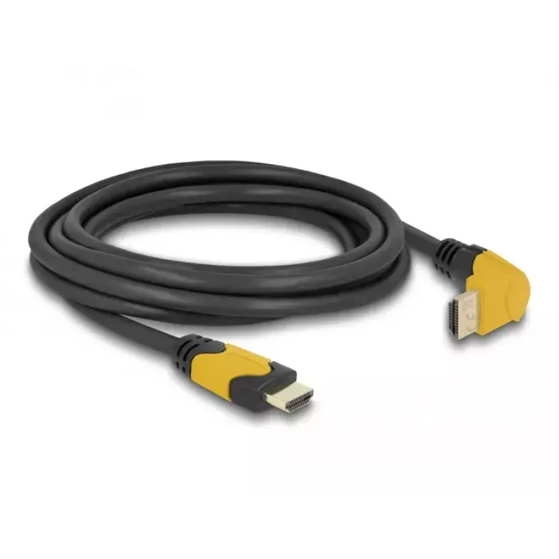 HDMI kabelis DeLOCK 86990 3 m HDMI A tipo standartinis juodas geltonas