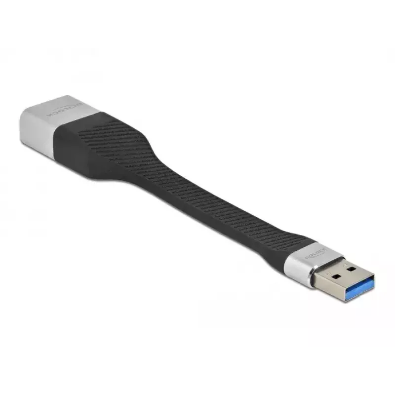 DeLOCK FPC plokščias juostinis kabelis USB Type-A į Gigabit LAN 10/100/1000 Mbps 13 cm