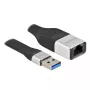 DeLOCK FPC plokščias juostinis kabelis USB Type-A į Gigabit LAN 10/100/1000 Mbps 13 cm