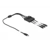 USB Type-C (vyriškas) į 3 x DC 5,5 x 2,1 mm (moteriškas) laidas DeLOCK 86801