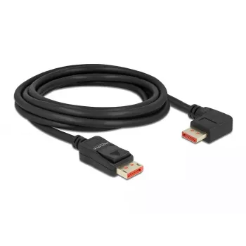 DisplayPort kabelis DeLOCK 8K 60 Hz 3 m tiesus kištukas į 90° kampu