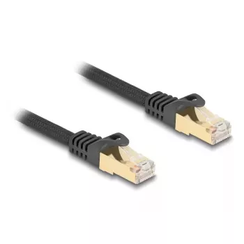 Tinklo kabelis DeLOCK RJ45 80316 kištukas į kištuką Cat.6A 0,5 m juodas