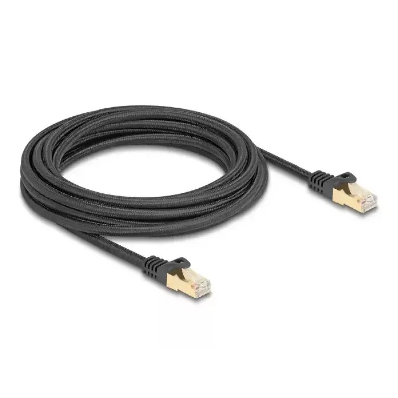 DeLOCK RJ45 tinklo kabelis Cat.6A S/FTP 5m juodas