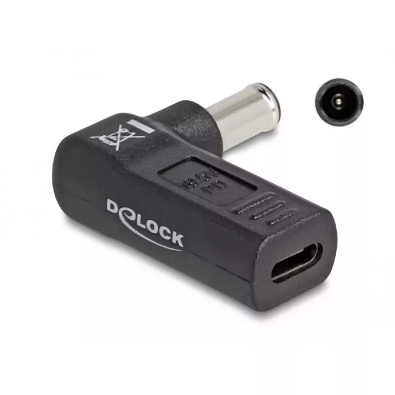 DeLOCK adapteris USB Type-C lizdas į Sony 6,0 x 4,3 mm kištuką 90° kampu