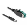 DeLOCK PoweredUSB kabelis vyriškas 12 V į DC 5,5 x 2,5 mm vyrišką 2 m