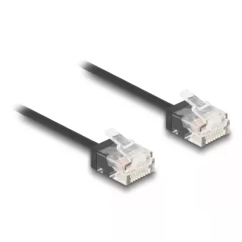 DeLOCK RJ45 Cat.6 UTP Ultra Slim tinklo kabelis 3 m juodas