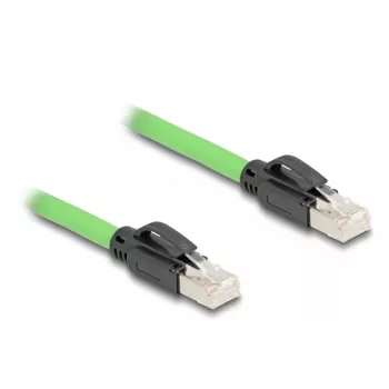 DeLOCK 80890 RJ-45 Cat6a tinklo kabelis 2 m juodas/žalias