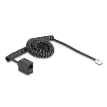 DeLOCK telefono kabelis 3 m Juodas 90064 RJ-11 RJ-45