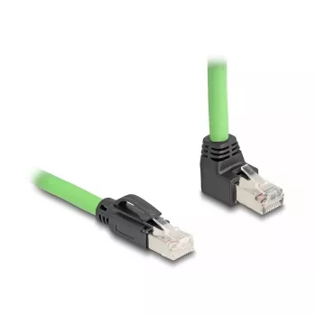 Tinklo kabelis DeLOCK 80894 RJ-45 Cat6a 5m juoda žalia