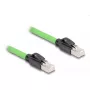 DeLOCK RJ45 Cat.6A tinklo laidas 1 m, žalias