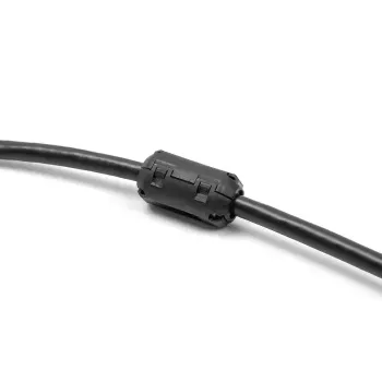 Ferito žiedas su užsegimu DELOCK 80946, juodas, 35 × 19,5 × 18 mm, pakuotė po 2 vnt.