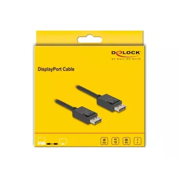 DisplayPort kabelis DeLOCK 80492 8K 60Hz 40Gbps 1m