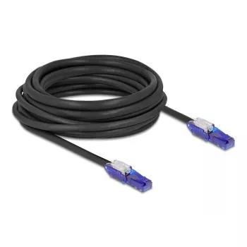 Tinklo laidas DeLOCK 80930 RJ-45 Cat6 7,5 m juodai violetinis
