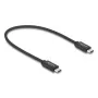 DELOCK Coaxial USB C į USB C laidas USB4 Gen 3x2 40 Gbps USB PD 3.1 240W 0,5 m