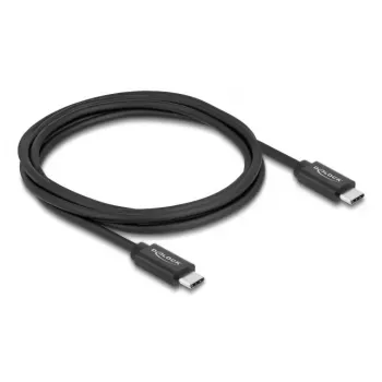 DELOCK USB4 Gen 3x2 koaksialinis USB-C į USB-C laidas, 40 Gbps, PD 3.1, 240 W, 2 m