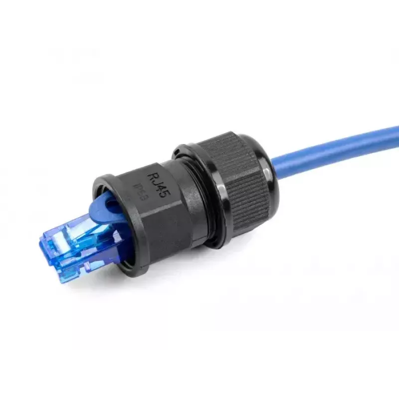 DeLOCK RJ45 praėjimo mova IP67 vandeniui atspari juoda