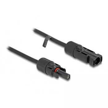 DeLOCK DL4 saulės kabelis 4 mm² vyriška–moteriška 5 m juodas