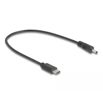 DeLOCK 85403 maitinimo laidas USB C – DC, juodas, 0,27 m