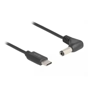 DeLOCK 85399 maitinimo laidas USB C – 5,5 x 2,5 mm, 1,5 m, juodas