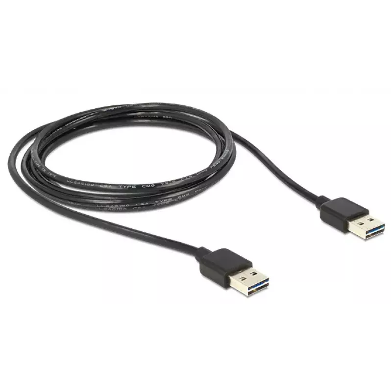 USB laidas DeLOCK 3m USB 2.0 A juodas