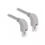 DeLOCK 85878 Tinklo kabelis 2m Cat6a S/FTP Pilka