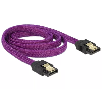 SATA kabelis DeLOCK 83692 1 m SATA 7 kontaktų violetinis