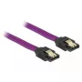 SATA kabelis DeLOCK 83692 1 m SATA 7 kontaktų violetinis