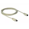 PS/2 ilginimo kabelis DeLOCK 85805 1,8 m 6-pin Mini-DIN smėlio spalvos