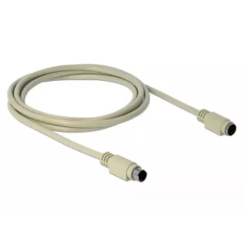 PS/2 ilginimo kabelis DeLOCK 85805 1,8 m 6-pin Mini-DIN smėlio spalvos