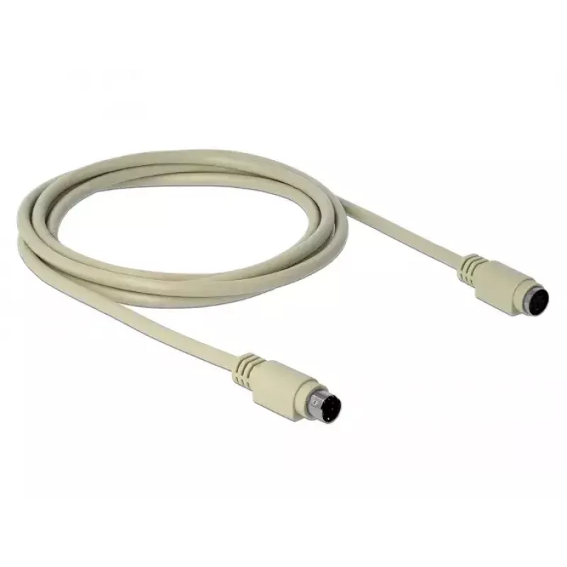 PS/2 ilginimo kabelis DeLOCK 85805 1,8 m 6-pin Mini-DIN smėlio spalvos