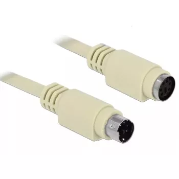 PS/2 ilginimo kabelis DeLOCK 85805 1,8 m 6-pin Mini-DIN smėlio spalvos